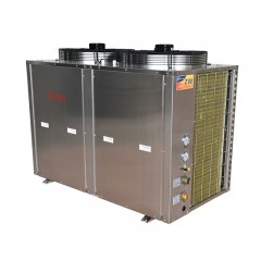 龙恺节能10P380V不锈钢空气能热泵高温机 空气能热泵 龙恺空气能热水器 高温热水机