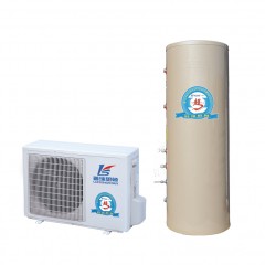普瑞思顿家用空气能热水器分体机200L 冷媒循环LWH-5.3C搪瓷内胆 普瑞思顿空气能热水器 冷媒循环